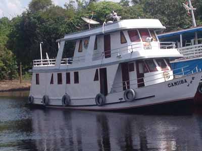 The regional river boat used for the three-day Rio Negro cruise